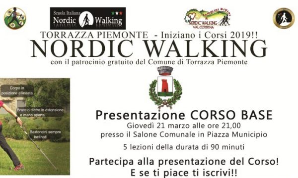 Corso base di Nordic Walking a Torrazza Piemonte (TO)