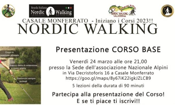 Corso base di Nordic Walking a Casale Monferrato